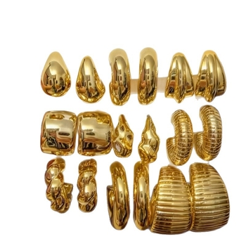 Naušnice Galin Jewelry – Geometrijske, Ccb, Elektroplatina, Nerđajući čelik postovi, INS stil