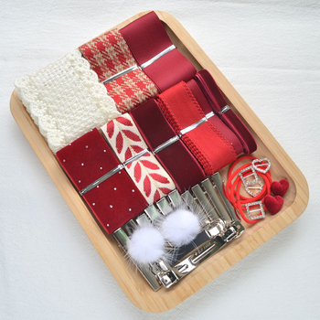 DIY set za dječje mašne za kosu — ručna izrada, za početnike, dodaci za kosu, svjež i sladak stil