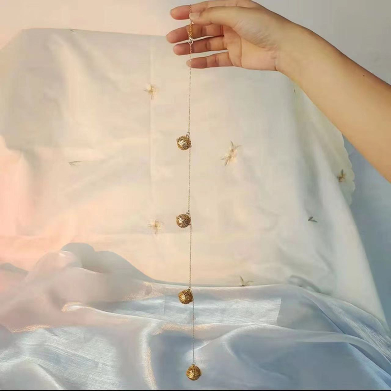 Hanfu pojasni privjesak, Liuli, ručna izrada, drevni stil, dugi resi