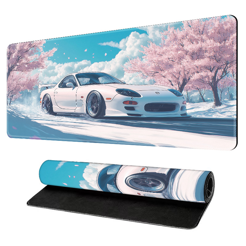 Velika gaming podloga za miš, prirodni kaučuk, protivklizna površina, toplinska transfer tisk, moguće tiskanje logotipa