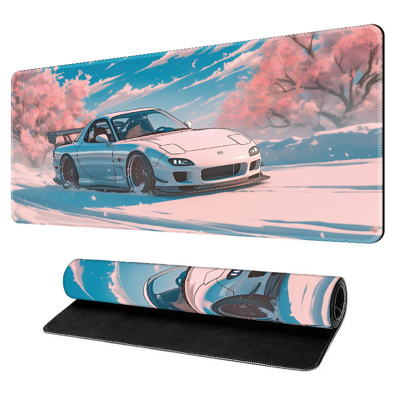 Velika gaming podloga za miš, prirodni kaučuk, protivklizna površina, toplinska transfer tisk, moguće tiskanje logotipa