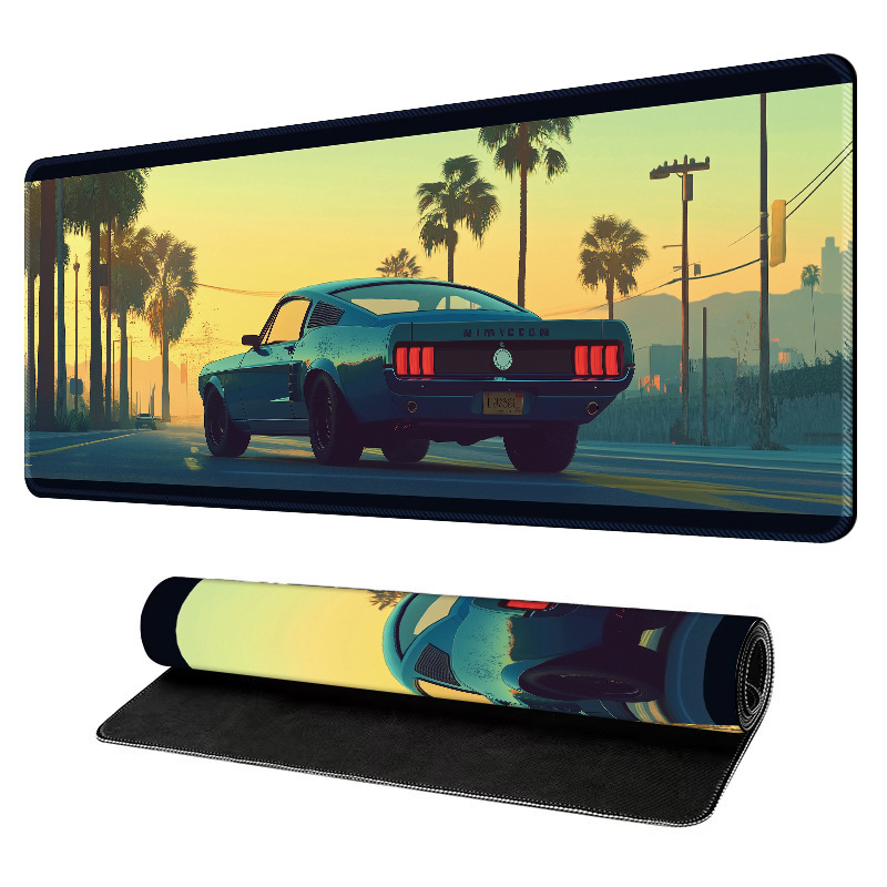 Velika gaming podloga za miš, prirodni kaučuk, protivklizna površina, toplinska transfer tisk, moguće tiskanje logotipa