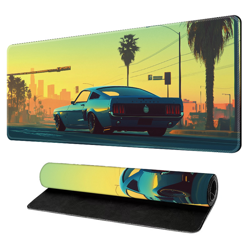 Velika gaming podloga za miš, prirodni kaučuk, protivklizna površina, toplinska transfer tisk, moguće tiskanje logotipa