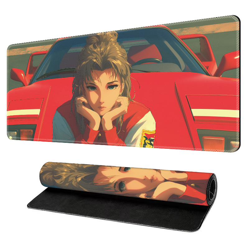 Velika gaming podloga za miš, prirodni kaučuk, protivklizna površina, toplinska transfer tisk, moguće tiskanje logotipa