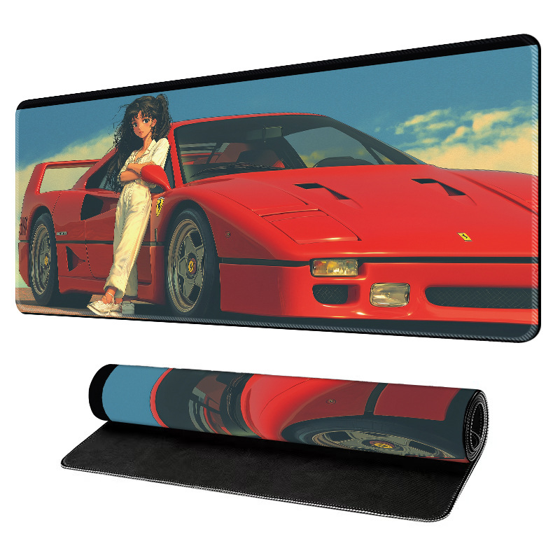 Velika gaming podloga za miš, prirodni kaučuk, protivklizna površina, toplinska transfer tisk, moguće tiskanje logotipa