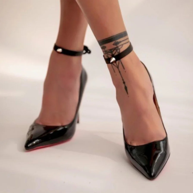 Unisex pahkluuahel koos tassel ja O-rõngaga, Cortical materjal, originaalne disain, 2025 kevad