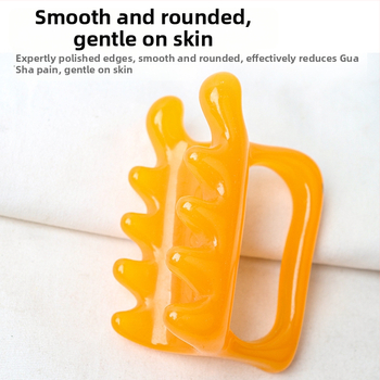 Zilin rezīnālais masāžas skrāpis mugurai, viduklim un pleciem – dubultais spiediens, 95 g, veselīga masāža un fitnesa ķermenis