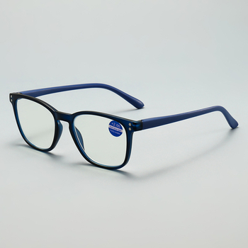 Γυαλιά ανάγνωσης με προστασία από μπλε φως, ultra-light με πλήρες πλαίσιο, AC φακοί, κατάλληλα για τετράγωνο πρόσωπο