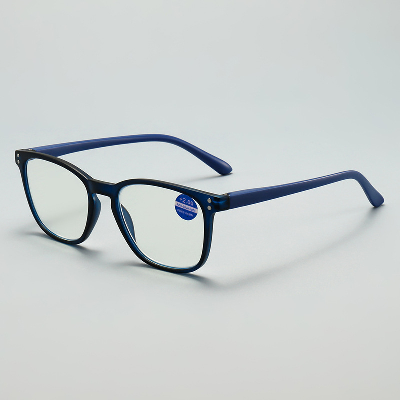 Γυαλιά ανάγνωσης με προστασία από μπλε φως, ultra-light με πλήρες πλαίσιο, AC φακοί, κατάλληλα για τετράγωνο πρόσωπο