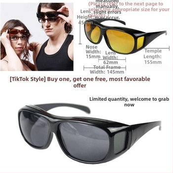 Rattasõiduks ja sõiduks mõeldud päikeseprillid retseptiklipiga – tuulekindlad, peegeldusvastased, unisex