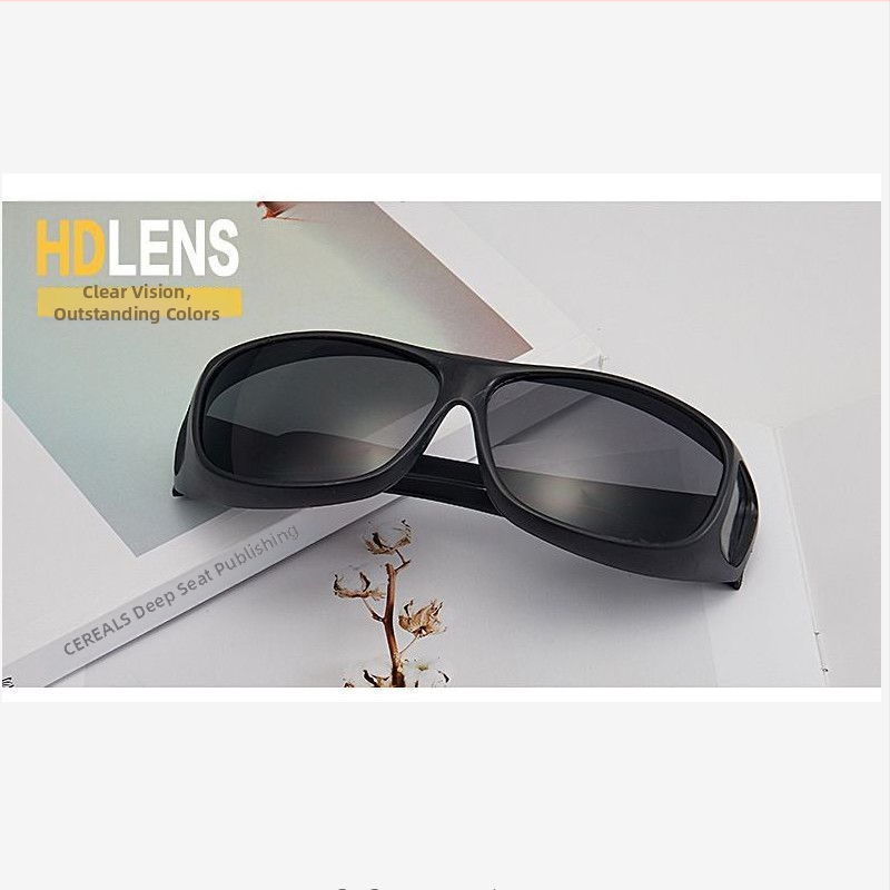 Rattasõiduks ja sõiduks mõeldud päikeseprillid retseptiklipiga – tuulekindlad, peegeldusvastased, unisex