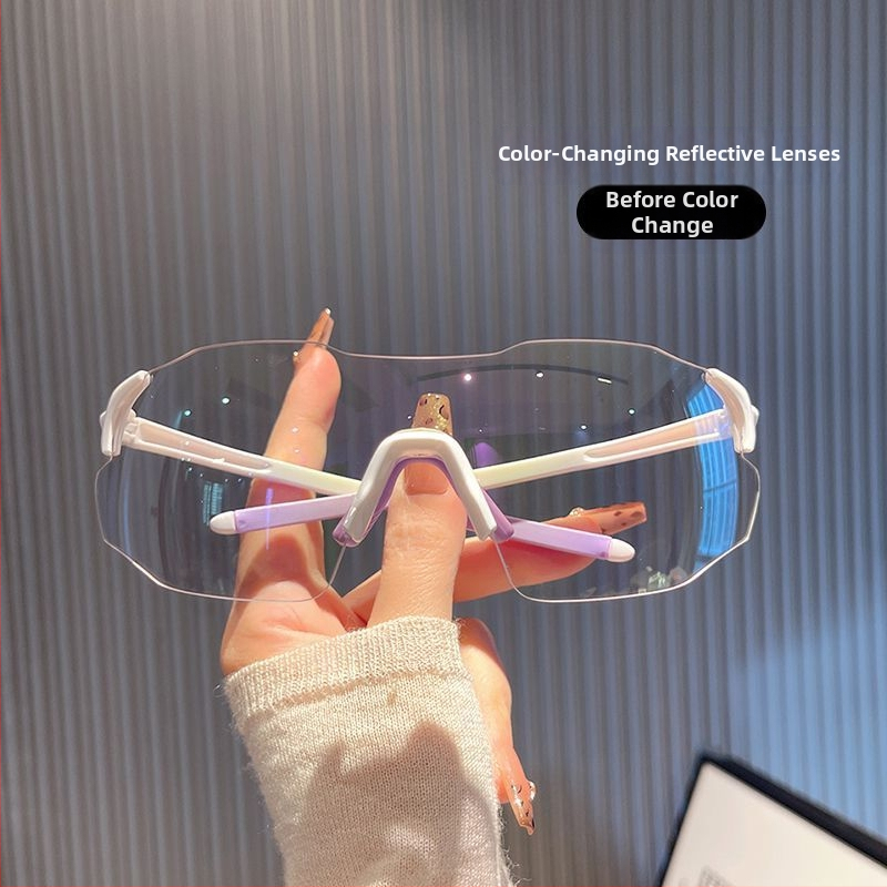 Fotochromilised jalgrattaprillid päevaseks ja öiseks kasutamiseks, unisex, tuule- ja liivakindlad