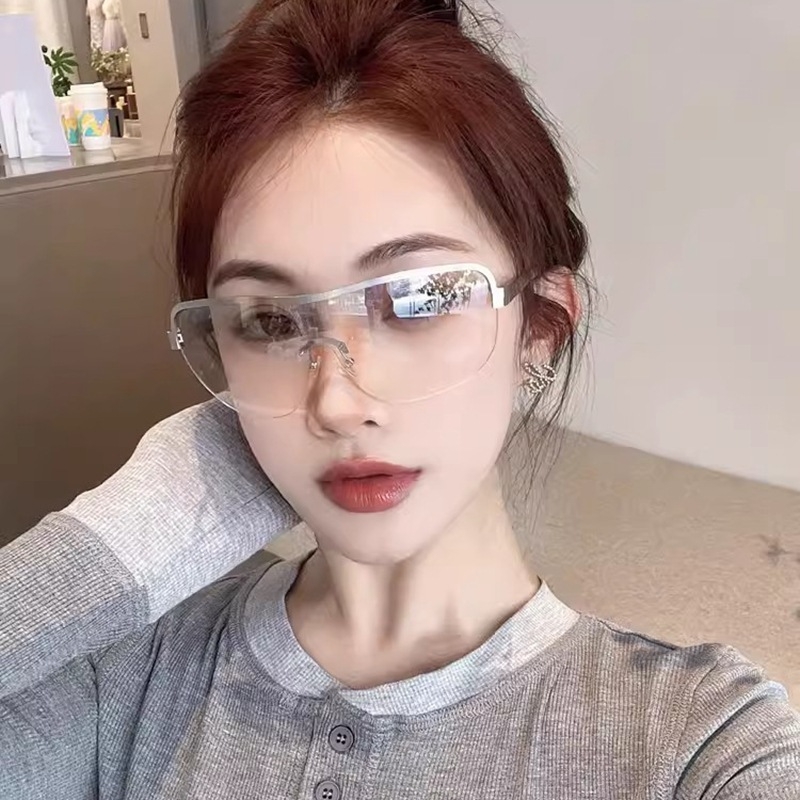 Päev- ja öö rattasõiduks mägironimiseks, tuulekindlad, metallist poole raamiga, mudel CF200378, universaalne, reguleeritavad nina padjad