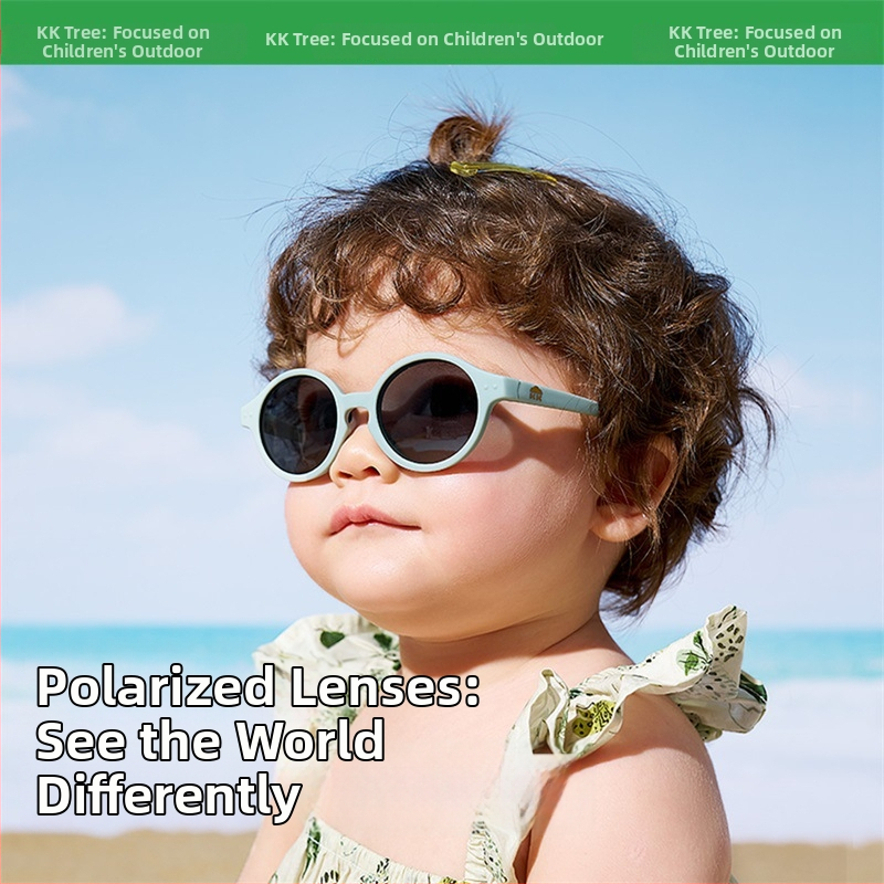 Dječje sunčane naočale, polarizirane, UV400 zaštita, puni okvir, kružni oblik