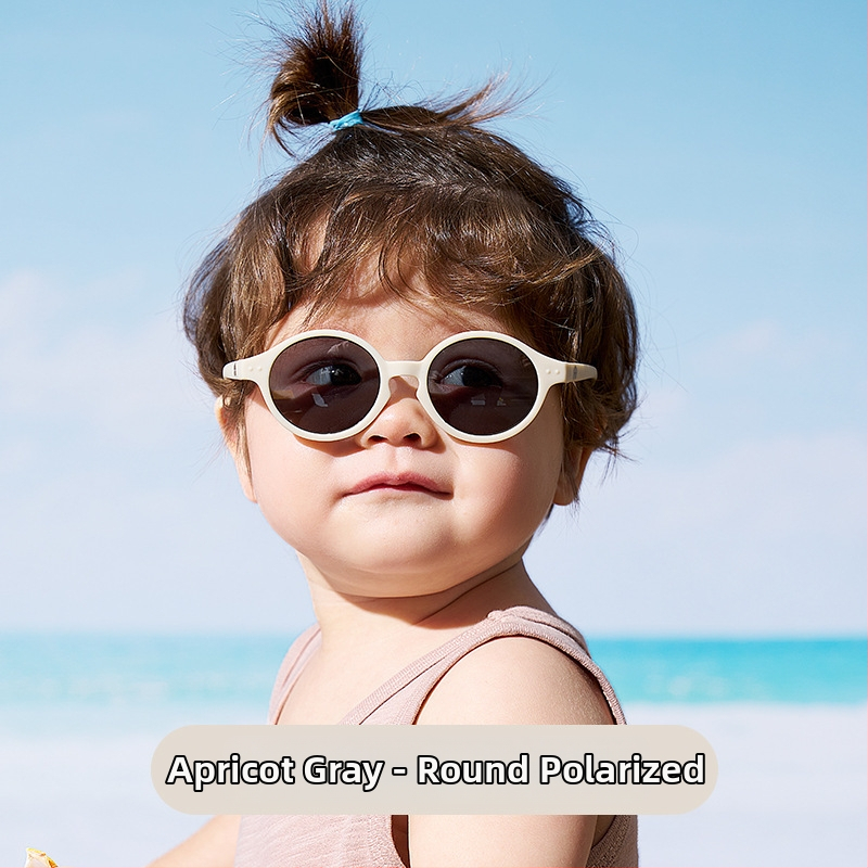 Dječje sunčane naočale, polarizirane, UV400 zaštita, puni okvir, kružni oblik