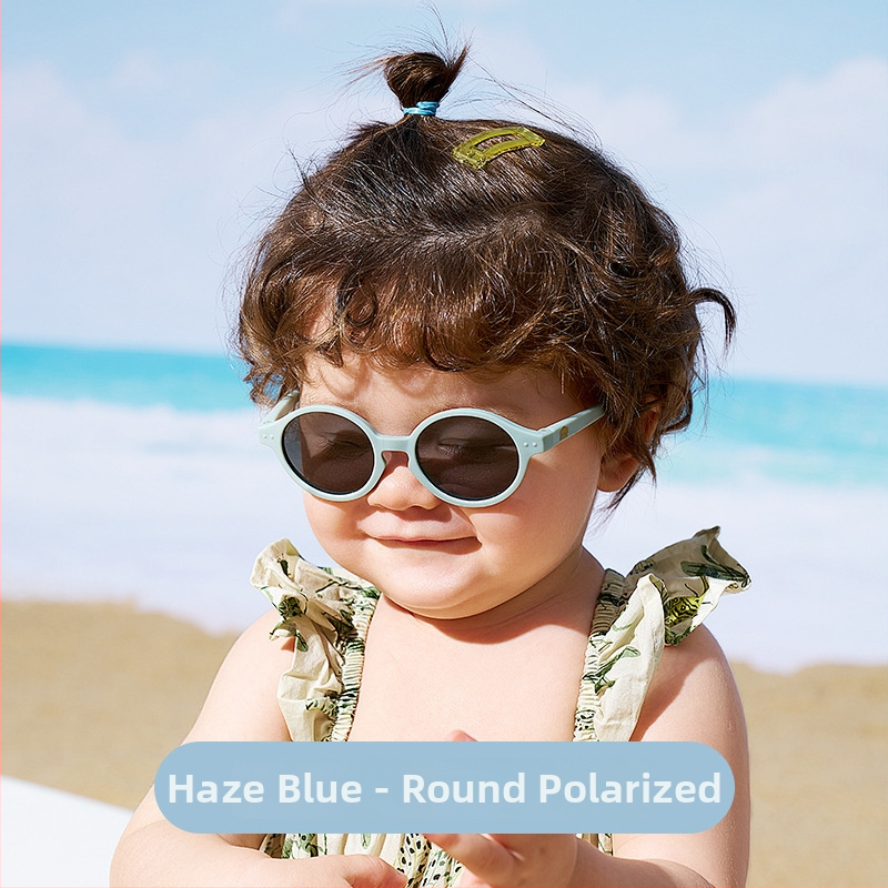 Dječje sunčane naočale, polarizirane, UV400 zaštita, puni okvir, kružni oblik