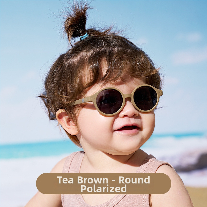 Dječje sunčane naočale, polarizirane, UV400 zaštita, puni okvir, kružni oblik