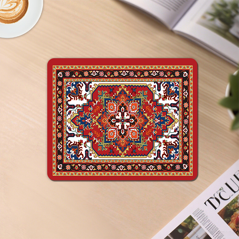 Podloga za miš za uredsku uporabu od prirodne gume, protuklizna površina, toplinski prijenos, mogućnost tiskanja logotipa, OEM prilagođavanje