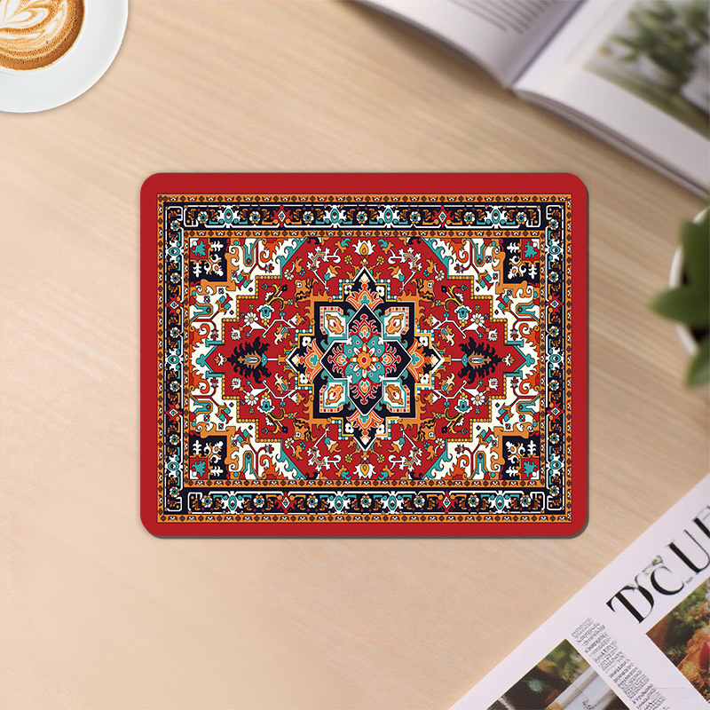 Podloga za miš za uredsku uporabu od prirodne gume, protuklizna površina, toplinski prijenos, mogućnost tiskanja logotipa, OEM prilagođavanje