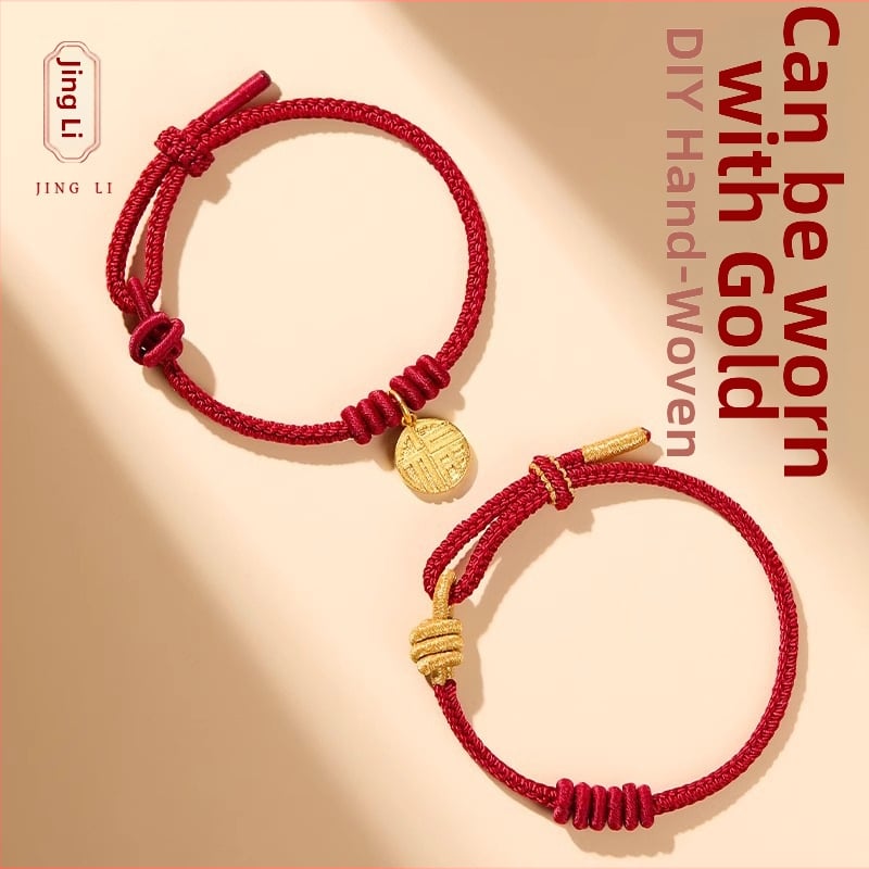 Гривна с мъниста – ръчно плетена въжена гривна, DIY полупродукт, унисекс, Лято 2025