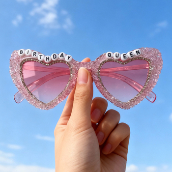 Sirds formas saulesbrilles ar dimantu burtiem, universālas, pilns rāmis, Forest Fox, Ziemas 2025