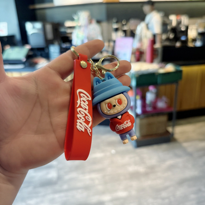 Biaopan PVC ключодържател: карикатурна овца, мини кукла‑висулка, подходящ за подарък