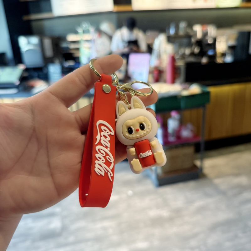 Biaopan PVC ключодържател: карикатурна овца, мини кукла‑висулка, подходящ за подарък