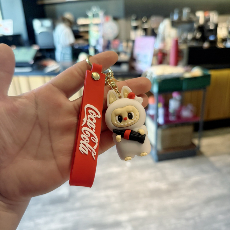 Biaopan PVC ключодържател: карикатурна овца, мини кукла‑висулка, подходящ за подарък