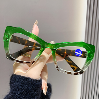 MOSHA Γυαλιά ανάγνωσης, tortoise-shell μοτίβο, πλήρες πλαίσιο, PC φακοί και πλαίσιο, τετράγωνο στυλ, για ηλικιωμένους