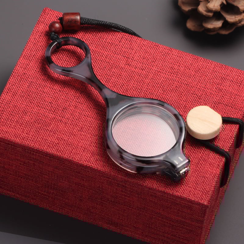 Γυαλιά ανάγνωσης με κολιέ, σχέδιο κρεμαστό από τον λαιμό, αναδιπλούμενα, στρογγυλός σκελετός, ελαφρύ PC πλαίσιο με φακούς ρητίνης, για ηλικιωμένους