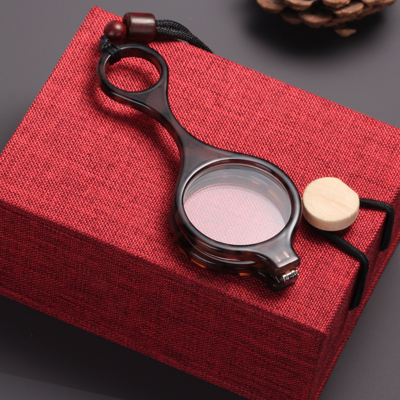 Γυαλιά ανάγνωσης με κολιέ, σχέδιο κρεμαστό από τον λαιμό, αναδιπλούμενα, στρογγυλός σκελετός, ελαφρύ PC πλαίσιο με φακούς ρητίνης, για ηλικιωμένους