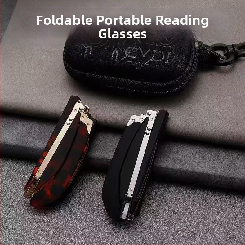 Γυαλιά ανάγνωσης με φακούς από ρητίνη και προστασία από μπλε φως, υπερ-ελαφρά, φορητά αναδιπλούμενα, πλήρες πλαίσιο, τετράγωνος σχεδιασμός, για ηλικιωμένους