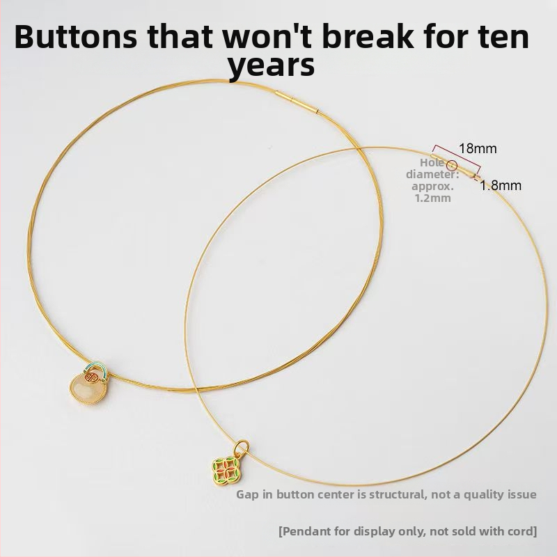 Kaelakee, geomeetriline, mitmekihiline roostevabast terasest madu-kett ja titaniumpuust ripats