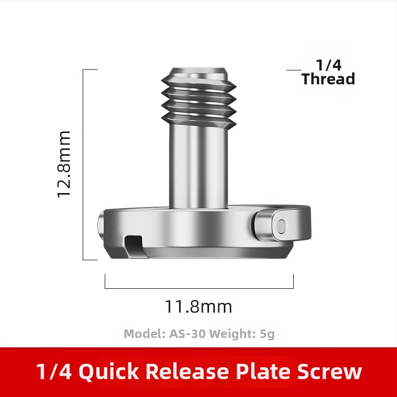 Kameras hot shoe adaptera skrūve - alumīnija sakausējums, 1 gab.