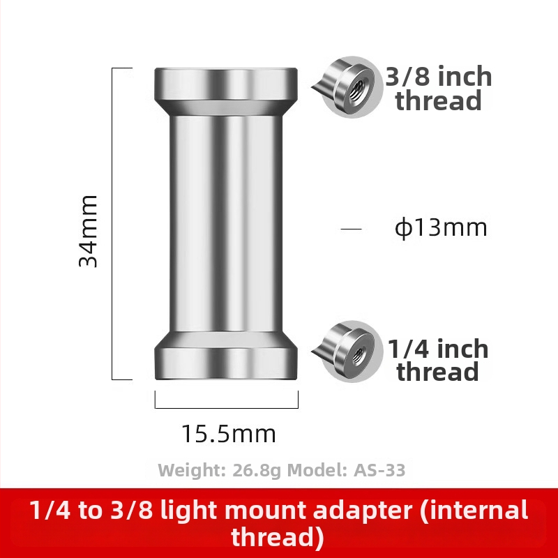 Kameras hot shoe adaptera skrūve - alumīnija sakausējums, 1 gab.