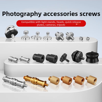 Kameras hot shoe adaptera skrūve - alumīnija sakausējums, 1 gab.