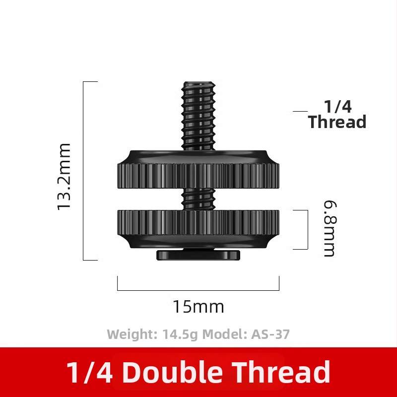 Kameras hot shoe adaptera skrūve - alumīnija sakausējums, 1 gab.