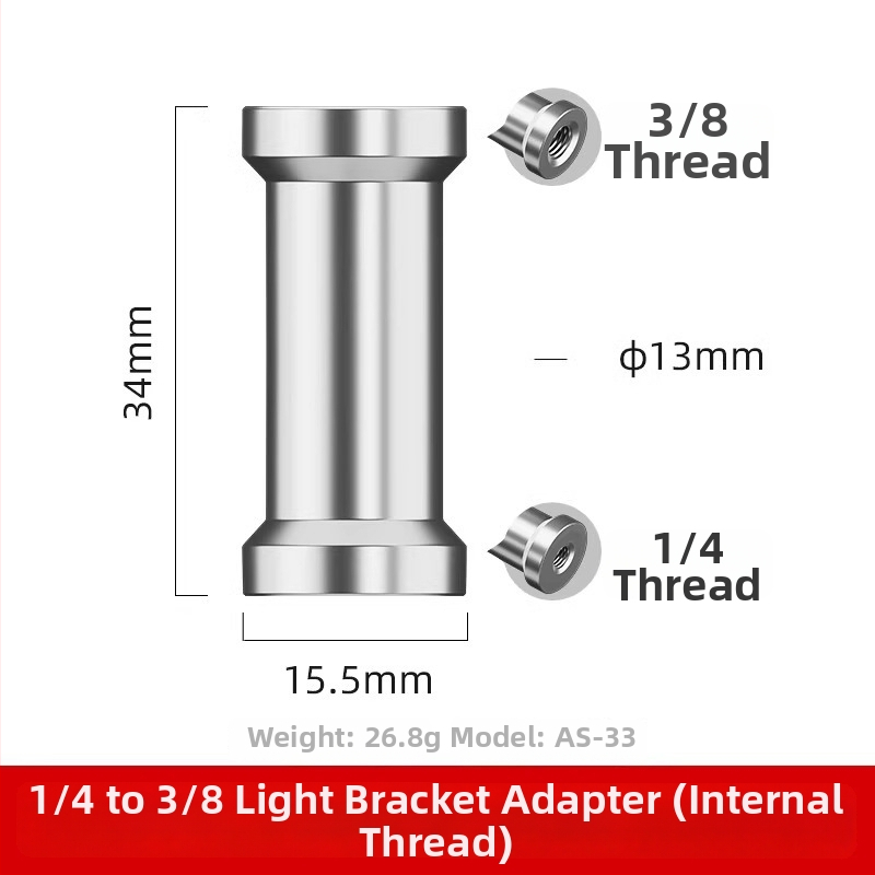 Kameras hot shoe adaptera skrūve - alumīnija sakausējums, 1 gab.