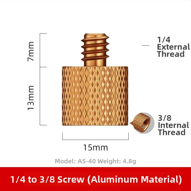 Kameras hot shoe adaptera skrūve - alumīnija sakausējums, 1 gab.