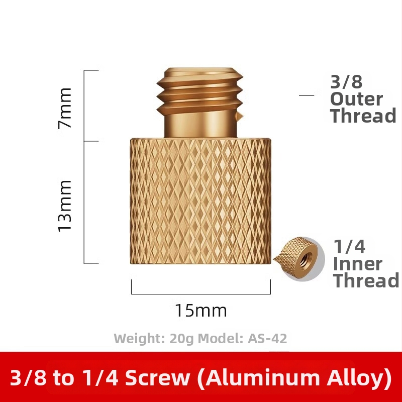Kameras hot shoe adaptera skrūve - alumīnija sakausējums, 1 gab.