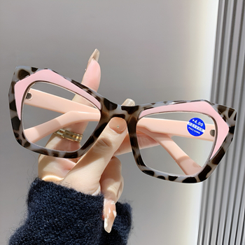 Γυαλιά ανάγνωσης με πλήρες πλαίσιο PC, φακοί PC, τετράγωνο στυλ, κατάλληλα για πρόσωπο με στρογγυλό σχήμα, για ηλικιωμένους