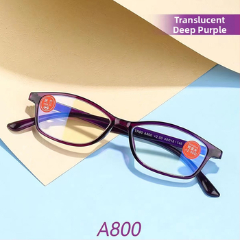 Γυαλιά ανάγνωσης - μοντέλο TR518, αναδιπλόμενο, φακοί κατά της μπλε ακτινοβολίας AC, πλήρες πλαίσιο σε ρετρό τετράγωνο στυλ, πλαίσιο από PC