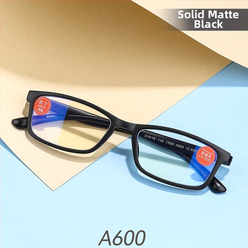 Γυαλιά ανάγνωσης - μοντέλο TR518, αναδιπλόμενο, φακοί κατά της μπλε ακτινοβολίας AC, πλήρες πλαίσιο σε ρετρό τετράγωνο στυλ, πλαίσιο από PC