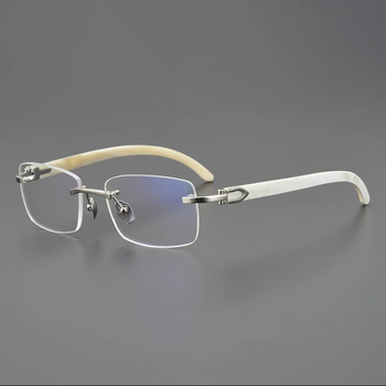 Γυαλιά ανάγνωσης χωρίς σκελετό, με αντι-μπλε φως, τετράγωνο σχήμα, για ηλικιωμένους άνδρες