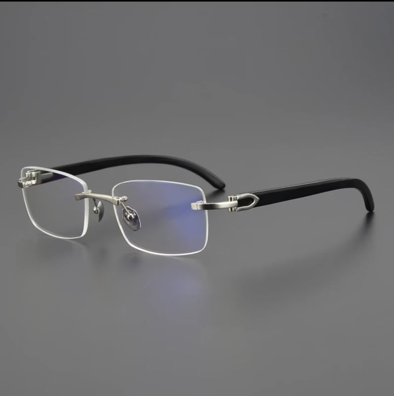 Γυαλιά ανάγνωσης χωρίς σκελετό, με αντι-μπλε φως, τετράγωνο σχήμα, για ηλικιωμένους άνδρες