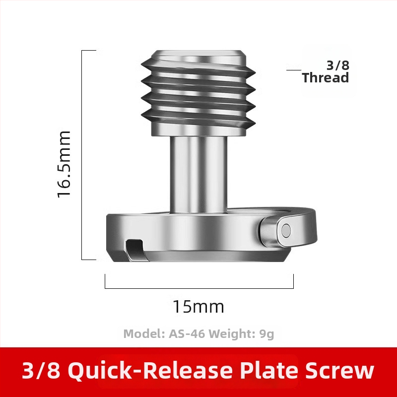 Kaamera kuumjalanõu adapteri kruvi - alumiiniumist sulam, 1 tk