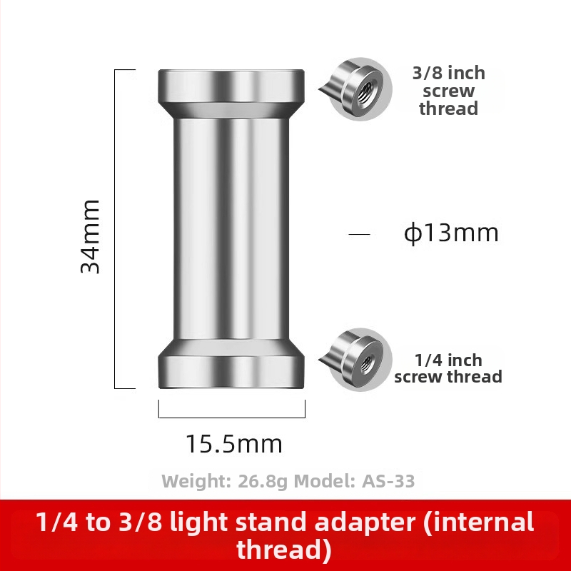 Kaamera kuumjalanõu adapteri kruvi - alumiiniumist sulam, 1 tk