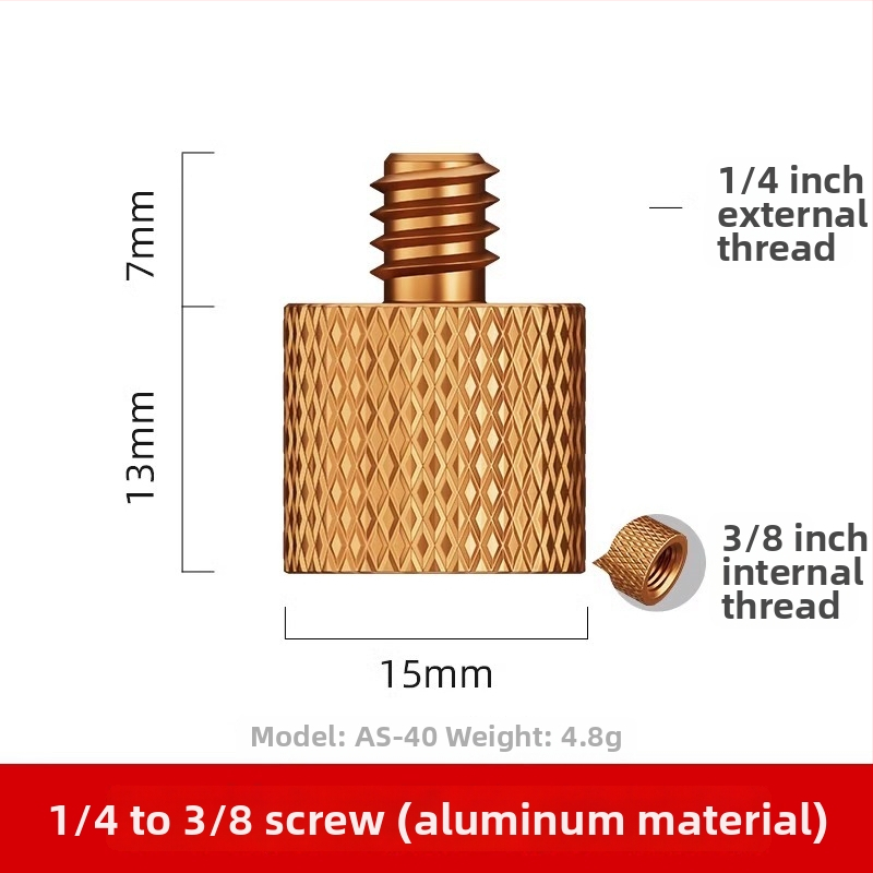 Kaamera kuumjalanõu adapteri kruvi - alumiiniumist sulam, 1 tk