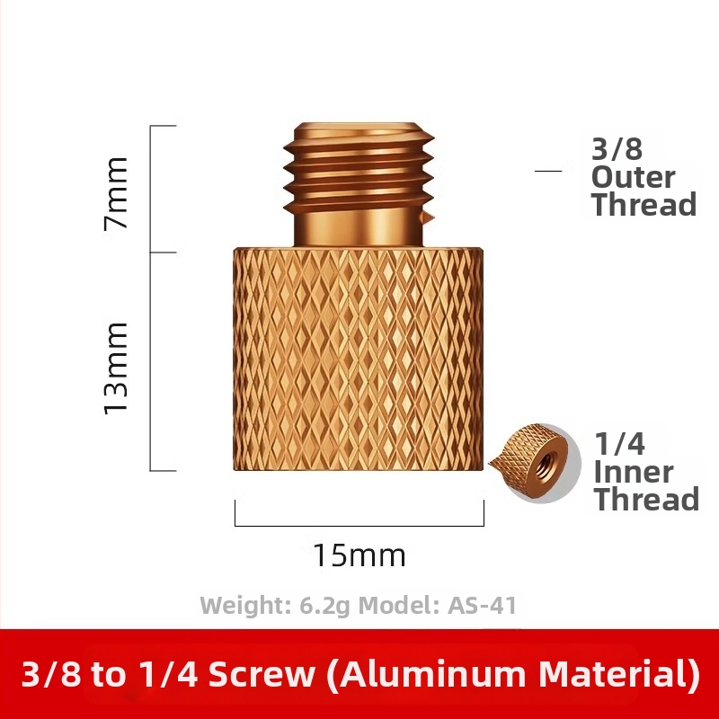 Kaamera kuumjalanõu adapteri kruvi - alumiiniumist sulam, 1 tk