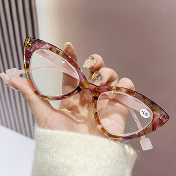 Γυαλιά ανάγνωσης Cat Eye για πρεσβυωπία – PC σκελετός, πλήρες πλαίσιο, υποστήριξη κοντινού οράματος, κατάλληλα για οβάλ πρόσωπο